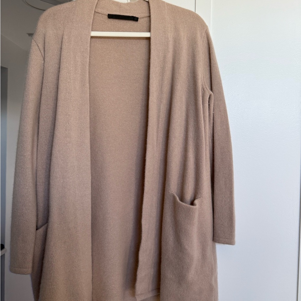 Jenni Kayne Tan Cardigan Sweater Oversized Knit